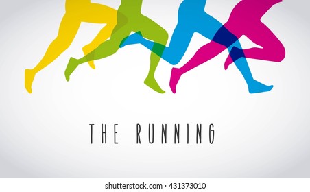 the running  design 