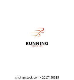 running design logo. logo template