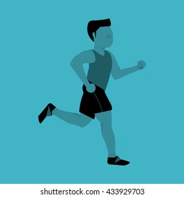 running design. sport icon. Isolated image