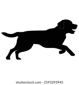 Running dog forward stock image photo vector art silhouette template background