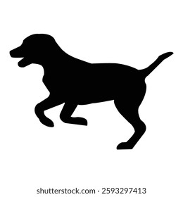 Running dog forward stock image photo vector art silhouette template background