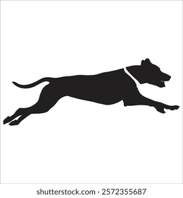 Running Dog Silhouette Vector photo Stock image Clip Art background template