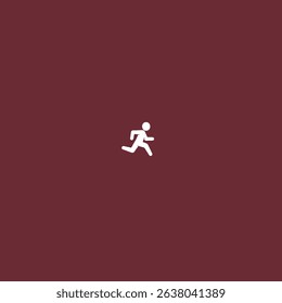 Running Exercise icon logo flat vector design