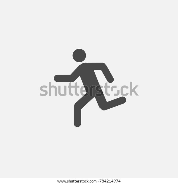 Running Exit Exercise Escape Person Vector Stock Vector (Royalty Free ...