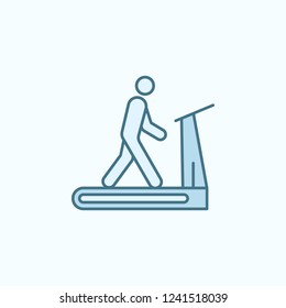 Running field outline icon. Element of medicine physiotherapy of legs icon. Thin line icon for website design and development, app development. Premium icon