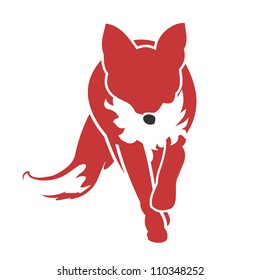 Running Fox Icon 02