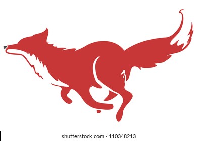 Running Fox Icon 03