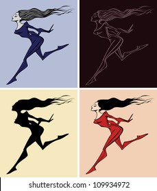 Running girl