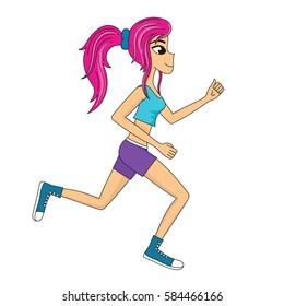 Running girl
