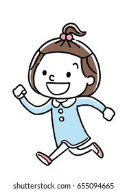 Running girls
