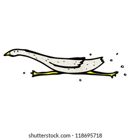 running goose cartoon