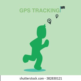 Running with GPS tracking banner