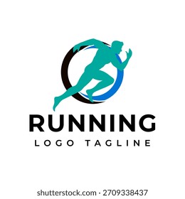 Vector del logotipo de la salud y el maratón