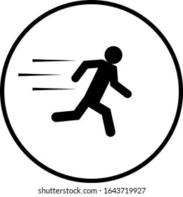 Fahrbetrieb mit Hochgeschwindigkeits-Symbol