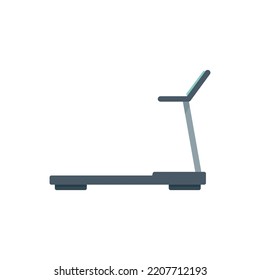 Laufende Heimlaufradsymbol. Flache Illustration von Laufband-Laufband, Vektorsymbol einzeln auf weißem Hintergrund