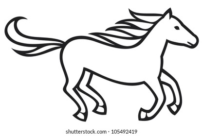 running horse