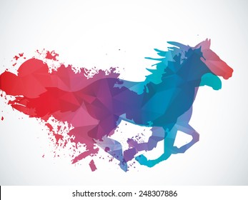 Running horse