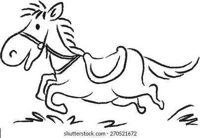 running horse