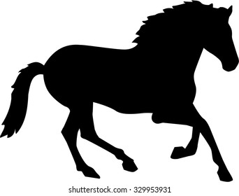 Running horse