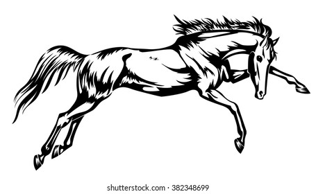 running horse