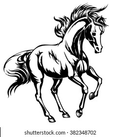 running horse