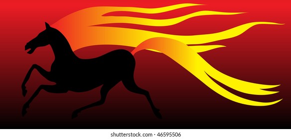 running horse