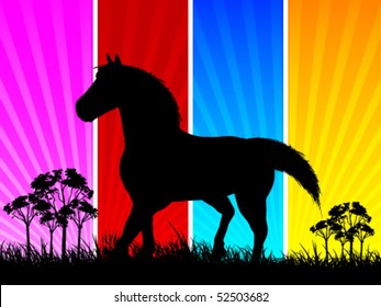 running horse