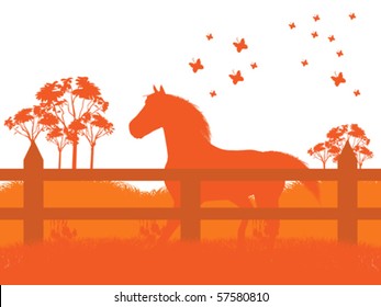 running horse