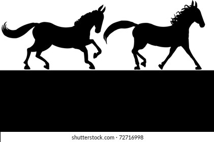Running horse