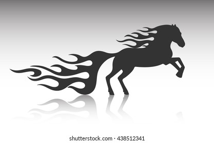 running horse art design