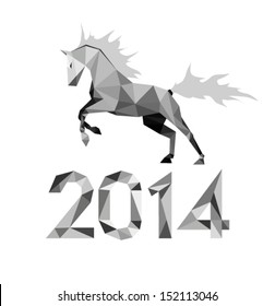 The running horse graphic