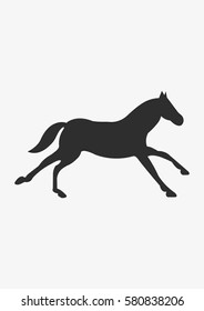 Running horse icon, Vector