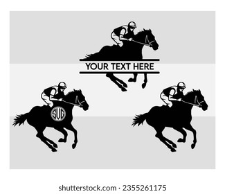 Running Horse Svg, SVG Bundle, galloping horse svg, Jockey player, Running Horse Silhouette, Animals, Running Jockey Clipart, Racehorse svg, Horse Racing , Stallion, svg