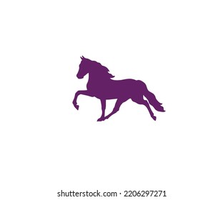 Running horse vector icon logo design elements 