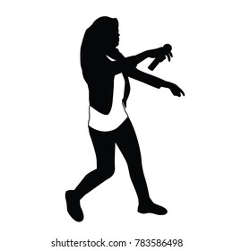 running host silhouette design