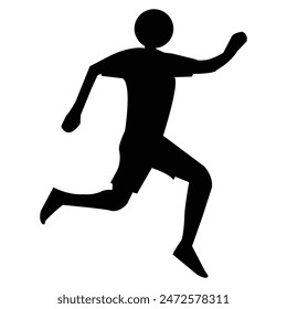 running human icon, can be changed in color and size