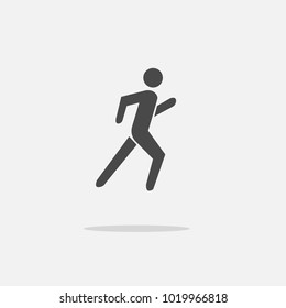 running human icon jogging vector eps10