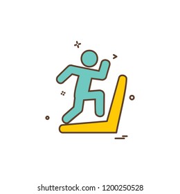 Running icon design vector