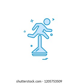 Running icon design vector