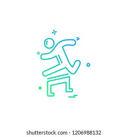 Running icon design vector