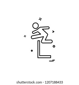 Running icon design vector