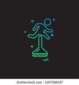 Running icon design vector