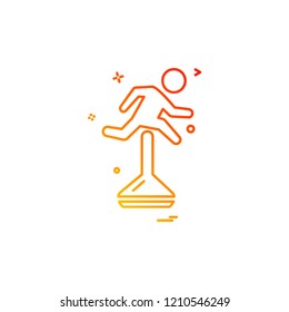 Running icon design vector