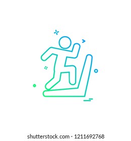 Running icon design vector