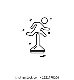 Running icon design vector