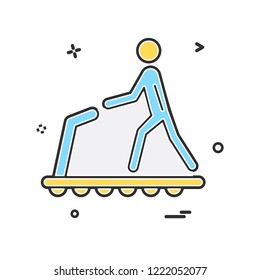 Running icon design vector