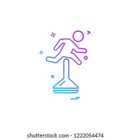 Running icon design vector