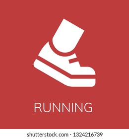 Running icon. Editable  Running icon for web or mobile.
