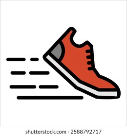 Running Icon Element For Design