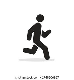 Running icon, fast run icon or rush icon vector illustration